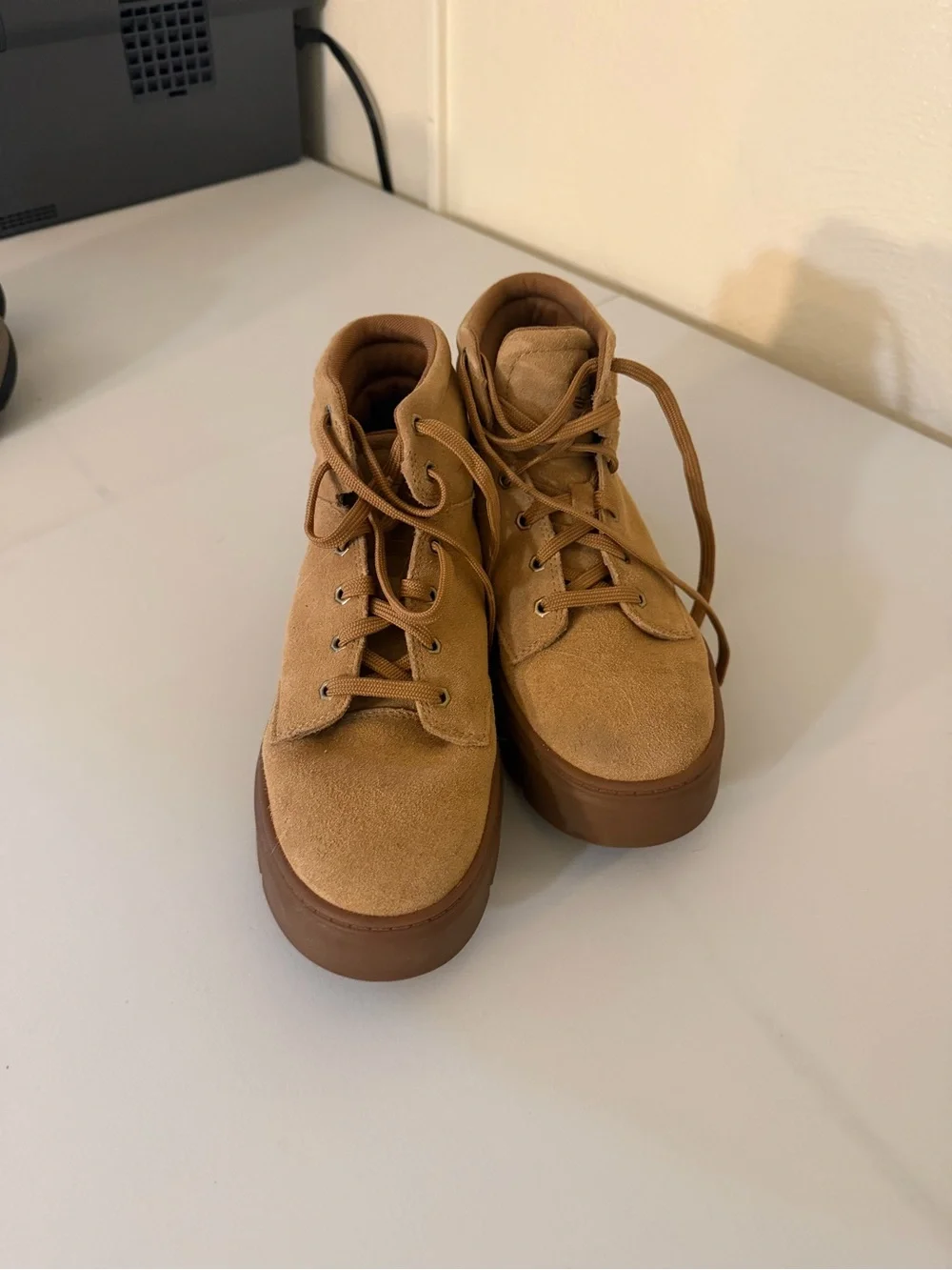 Timberland Women's Tan Suede Ankle Booties